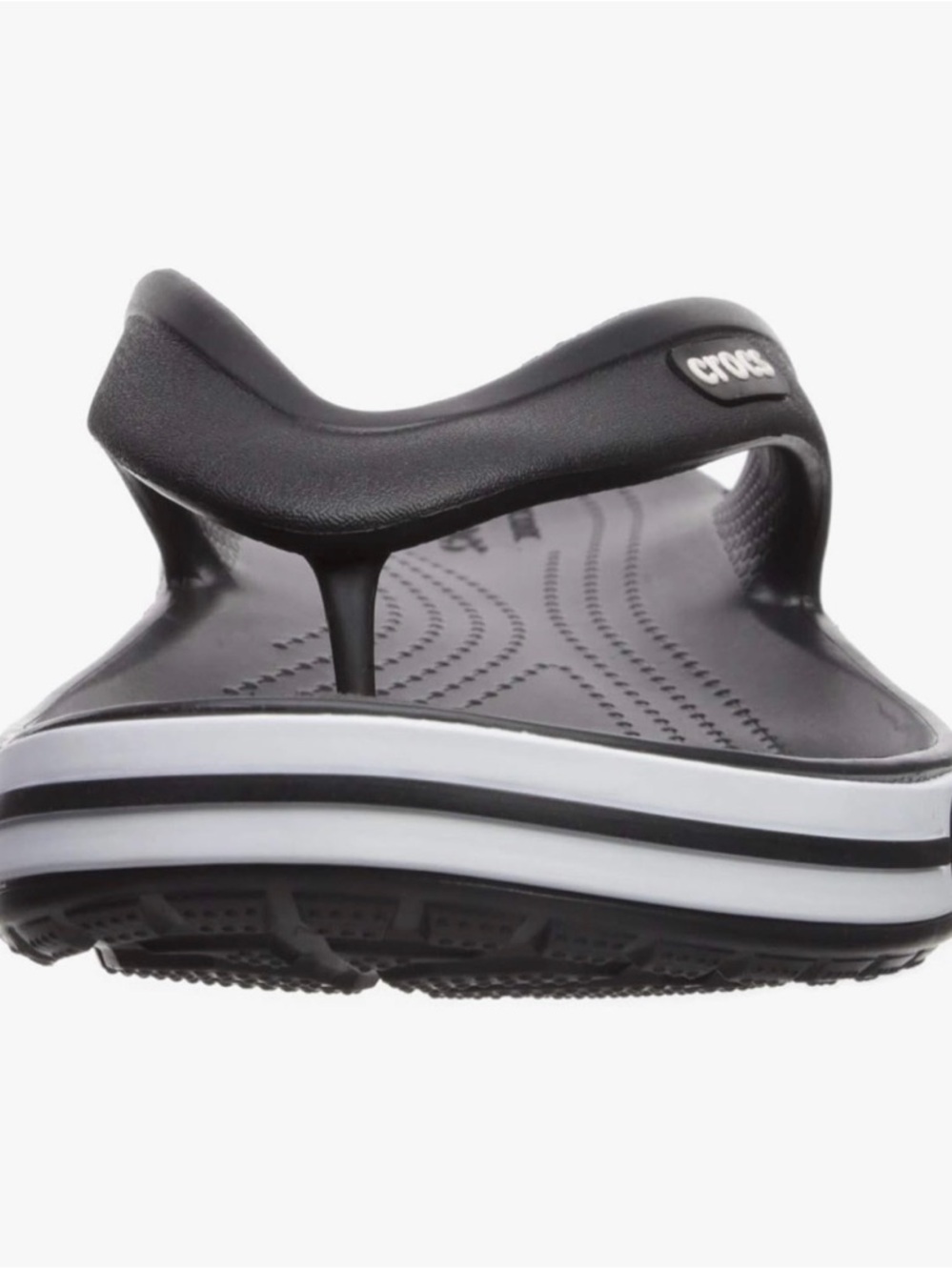 Crocs Bayaband Flip Flop Sandals -
Black & White | Size 8 NWT - Picture 8 of 11